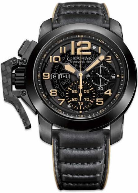 Graham Chronofighter Target Steel Black Dial 2CCAU.B32A Replica Watch